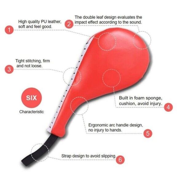 2 Pack Taekwondo Kick Pads Durable Striking Pad Target For Martial Arts,… - Picture 7 of 9